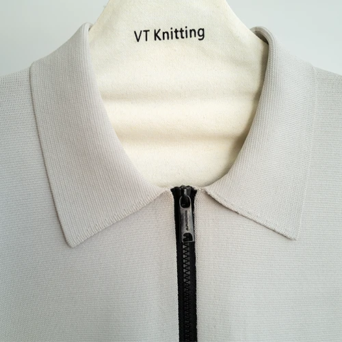 Knitted Button Through Polo Shirt Knitted Button Through Polo Shirt