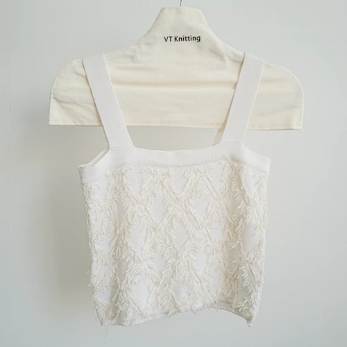 Cropped Knit Sweater Vest