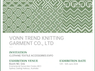 Vonn Trend Knitting Garment представит последнюю коллекцию на выставке тексти...